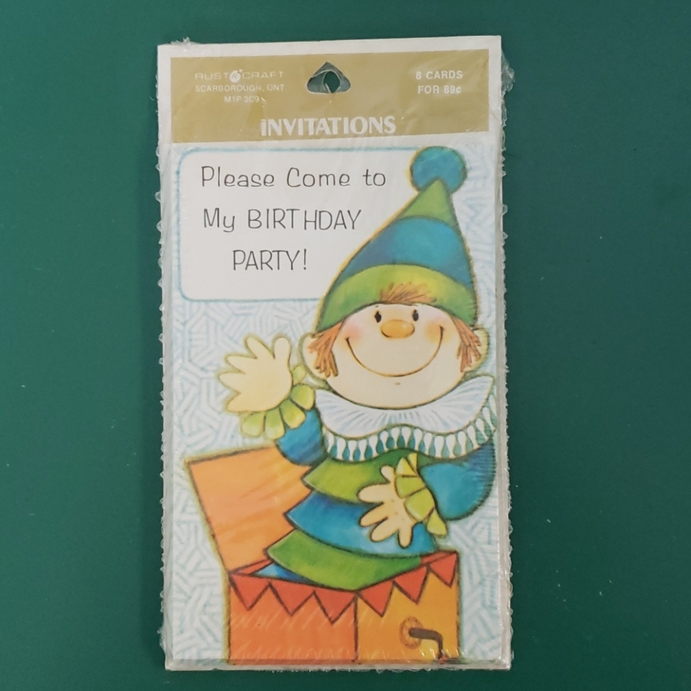 Paper Party Invitations Vintage